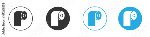 Toilet Paper icon for app and web design. Simple element illustration.