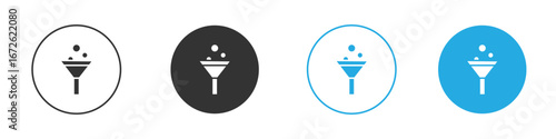 Funnel icon for app and web design. Simple element illustration.