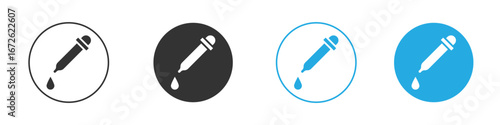 Dropper icon for app and web design. Simple element illustration.