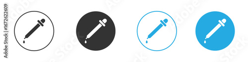 Dropper icon for app and web design. Simple element illustration.