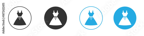 Dress icon for app and web design. Simple element illustration.