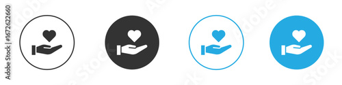 Donate icon for app and web design. Simple element illustration.