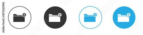 Create folder icon for app and web design. Simple element illustration.