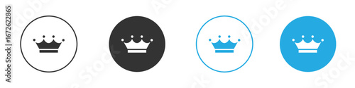 Crown icon for app and web design. Simple element illustration.