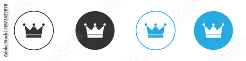Crown icon for app and web design. Simple element illustration.