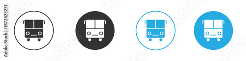 Bus icon for app and web design. Simple element illustration.