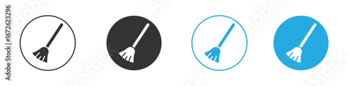 Broom icon for app and web design. Simple element illustration.