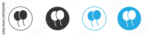 Balloons icon for app and web design. Simple element illustration.