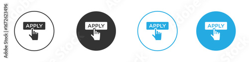 Apply icon for app and web design. Simple element illustration.