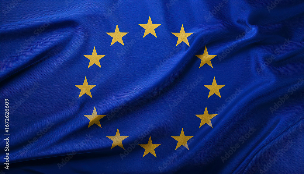 Generated imagewaving european union flag Generated imagewaving european union flag