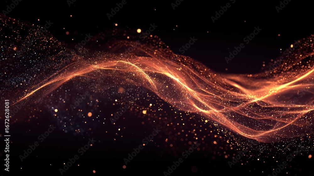 Obraz premium Abstract swirling energy