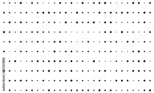 Seamless star pattern background in black and white vector design.
