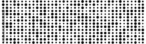 Black and white dotted vector tech background with geometric pattern.