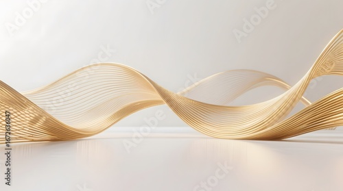 Panel kuchenny z motywem abstract golden wave background