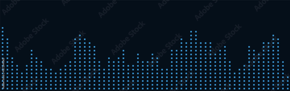 Obraz premium Futuristic cityscape: a geometric vector technology background.