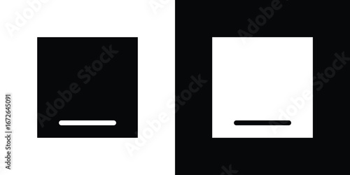 Window Minimize icon for web design. solid vector icons