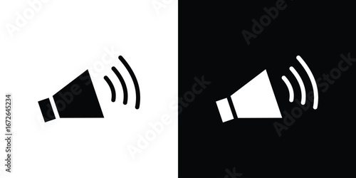 Volume icon for web design. solid vector icons