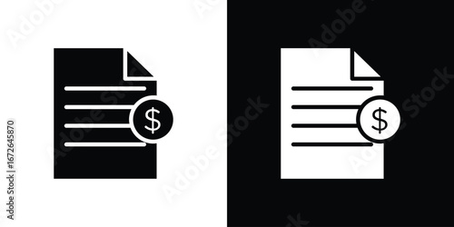 Tax icon for web design. solid vector icons