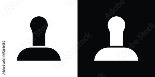 Stamp icon for web design. solid vector icons