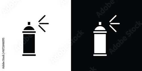 Spray can icon for web design. solid vector icons