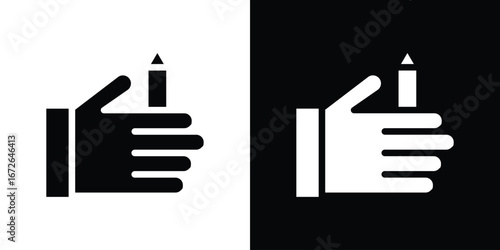 Self expression icon for web design. solid vector icons