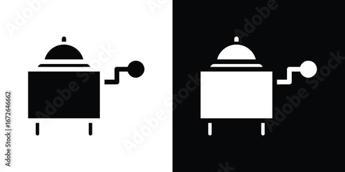 Room service icon for web design. solid vector icons