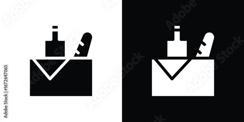 Picnic icon for web design. solid vector icons