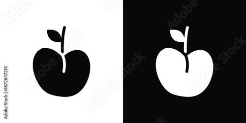 Peach icon for web design. solid vector icons