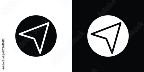 Navigation icon for web design. solid vector icons