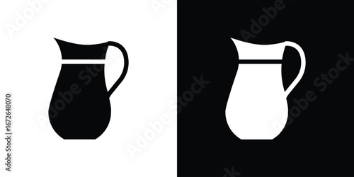 Jug icon for web design. solid vector icons