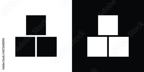 Inventory icon for web design. solid vector icons