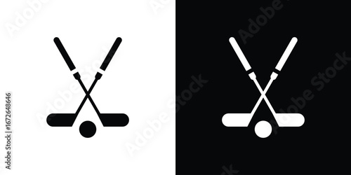 Golf club icon for web design. solid vector icons