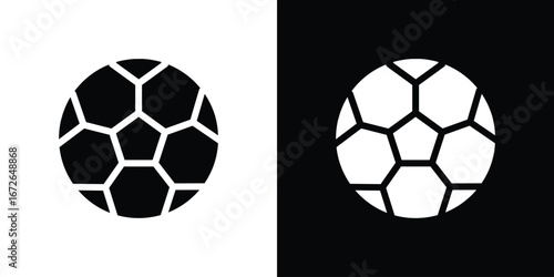 Football icon for web design. solid vector icons