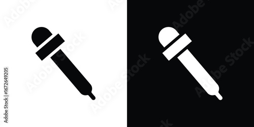 Eye dropper icon for web design. solid vector icons