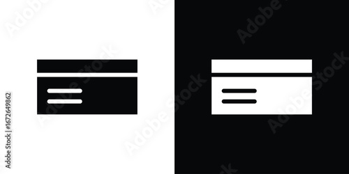 Credit card icon for web design. solid vector icons