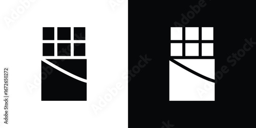 Chocolate icon for web design. solid vector icons