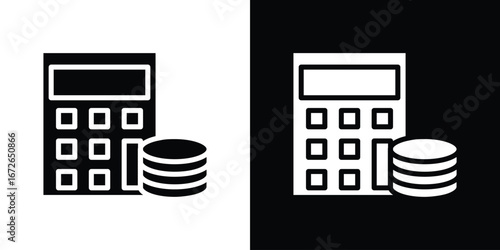 Budget icon for web design. solid vector icons