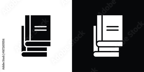 Book copy icon for web design. solid vector icons