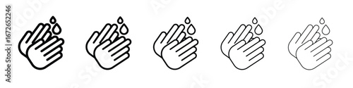 Wash hands icon for graphic designs. Icon vector design