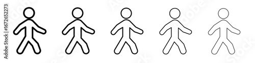 Walking icon for graphic designs. Icon vector design