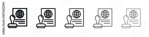 Visa icon for graphic designs. Icon vector design