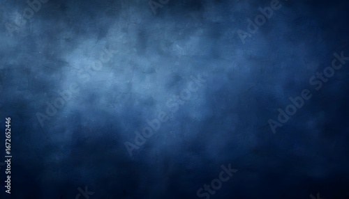 Abstract dark blue textured background with subtle cloud-like formations.