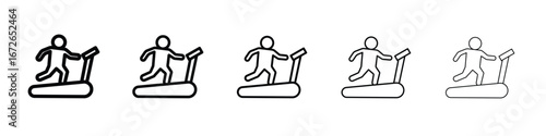 Treadmill icon for graphic designs. Icon vector design
