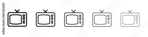 Television icon for graphic designs. Icon vector design