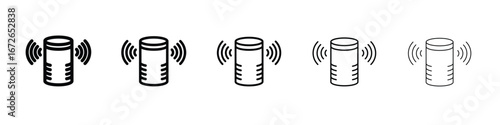 Smart speaker icon for graphic designs. Icon vector design