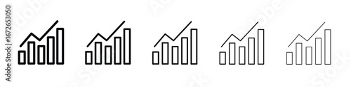 Sales growth icon for graphic designs. Icon vector design