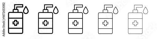 Sanitizer icon for graphic designs. Icon vector design