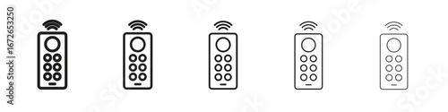 Remote control icon for graphic designs. Icon vector design
