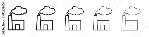 Pollution icon for graphic designs. Icon vector design
