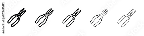 Pliers icon for graphic designs. Icon vector design